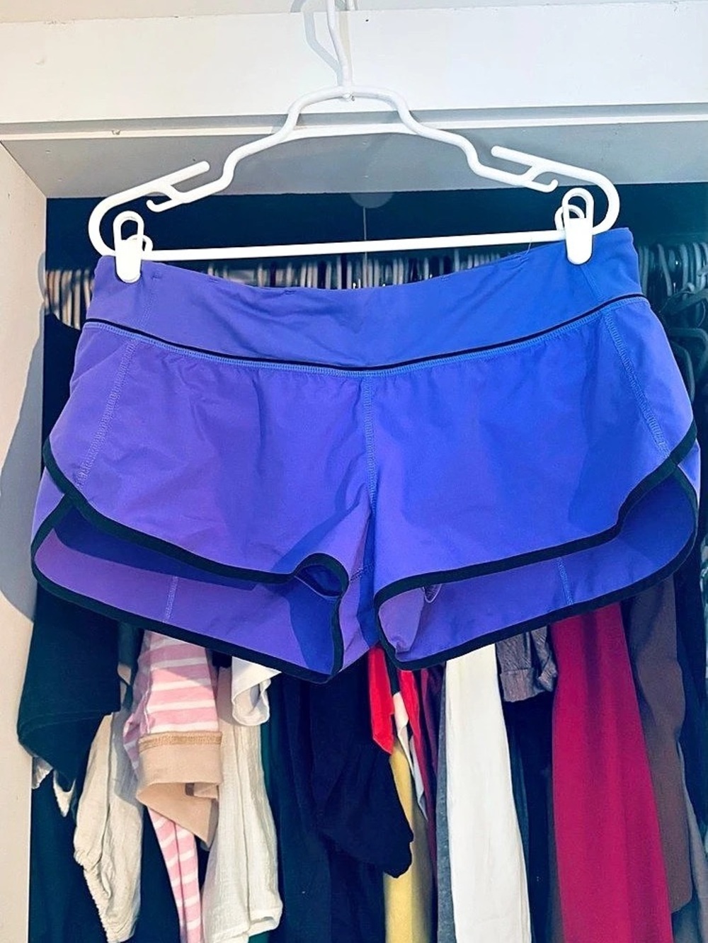 Purple Lululemon Speed Up Short 2.5" Purple Athletic Shorts